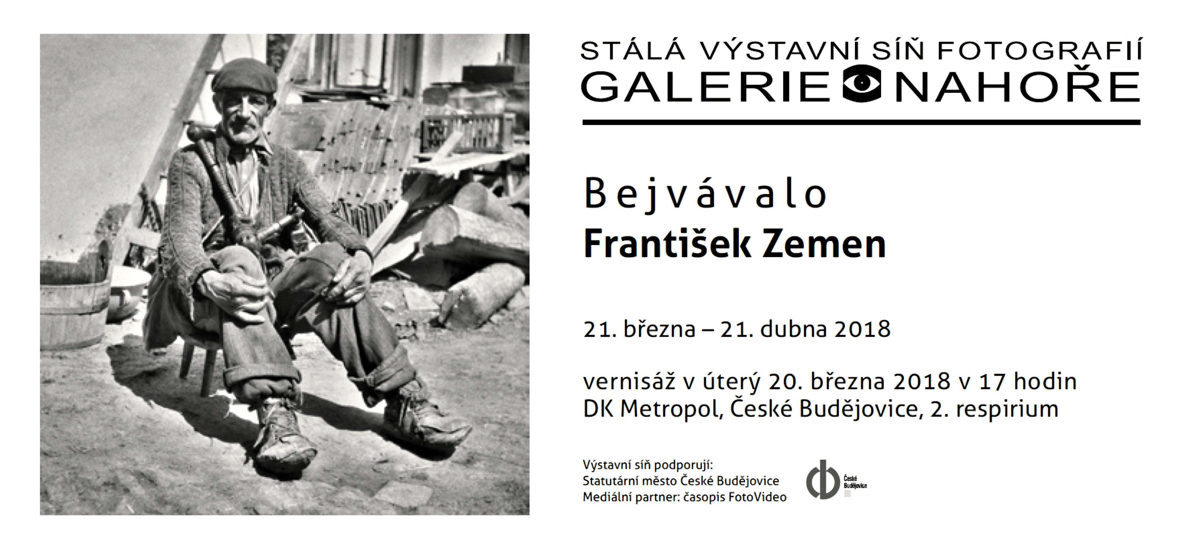 2017 – František Zemen – Bejvávalo – Galerie Nahoře, DK Metropol, České Budějovice